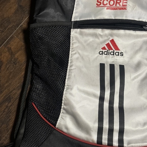 Adidas Drawstring Backpack Gym Sack SCORE International Soccer Sports Bag - Picture 6 of 7